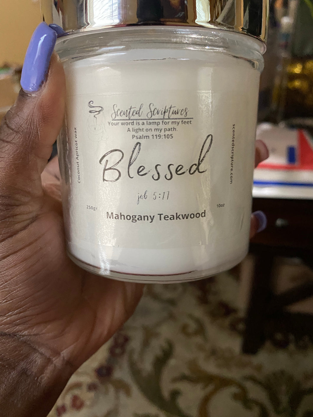 “Blessed” mahogany Teakwood